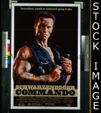 #142 COMMANDO 1sh '85 Schwarzenegger 