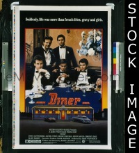 r530 DINER one-sheet movie poster '82 Barry Levinson, Rourke