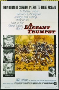 P511 DISTANT TRUMPET one-sheet movie poster '64 Troy Donahue