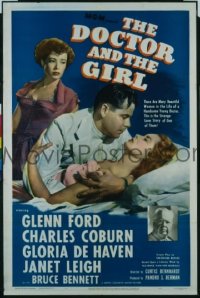 P514 DOCTOR & THE GIRL one-sheet movie poster '49 Glenn Ford
