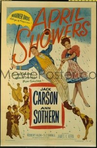 #0198 APRIL SHOWERS 1sh '48 Carson, Sothern 
