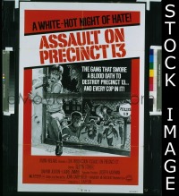 f287 ASSAULT ON PRECINCT 13 one-sheet movie poster '76 John Carpenter