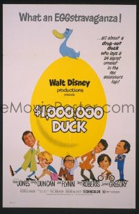 #002 $1,000,000 DUCK 1sh '71 Disney 