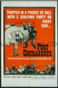 P676 FORT COURAGEOUS one-sheet movie poster '65 Beir, Barry