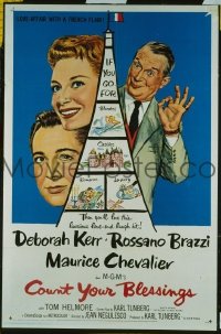 #7474 COUNT YOUR BLESSINGS 1sh59 Kerr, Brazzi 