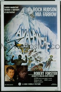 f293 AVALANCHE one-sheet movie poster '78 Roger Corman, Rock Hudson