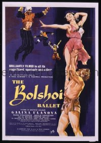 #150 BOLSHOI BALLET English 1sh '57 Ulanova 