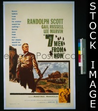#0094 7 MEN FROM NOW 1sh '56 Randolph Scott 
