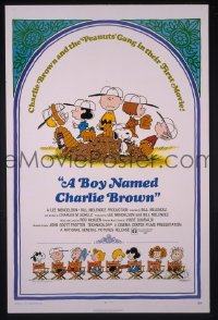 r249 BOY NAMED CHARLIE BROWN one-sheet movie poster '70 Snoopy