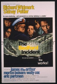r149 BEDFORD INCIDENT one-sheet movie poster '65 Sidney Poitier