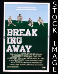 r262 BREAKING AWAY one-sheet movie poster '79 Christopher, Quaid