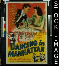 #083 DANCING IN MANHATTAN 1sh '44 Ann Savage 
