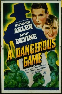 DANGEROUS GAME ('41) 1sheet