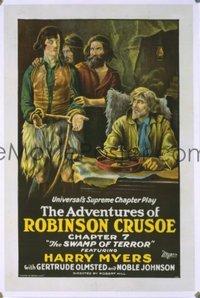 229 ADVENTURES OF ROBINSON CRUSOE ('22) linen 1sheet