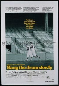 r127 BANG THE DRUM SLOWLY one-sheet movie poster '73 baseball!