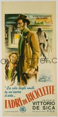 #247 BICYCLE THIEF Italian locandina movie poster R55 De Sica!