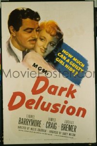 A225 DARK DELUSION one-sheet movie poster '47 Lucille Bremer