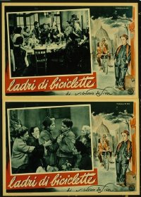 #246 BICYCLE THIEF 12 Italian photobusta movie posters '48 De Sica!