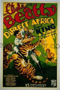 #212 DARKEST AFRICA 1sheet '36 serial, Beatty