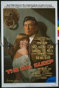 P214 BIG SLEEP one-sheet movie poster '78 Mitchum, Stewart