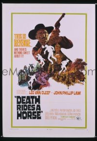 P478 DEATH RIDES A HORSE one-sheet movie poster '68 Lee Van Cleef