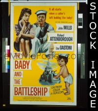 #036 BABY & THE BATTLESHIP 1sh '57 Mills 