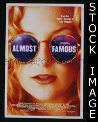 H067 ALMOST FAMOUS double-sided one-sheet movie poster '00 Cameron Crowe