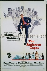 r063 ANDERSON TAPES one-sheet movie poster '71 Sean Connery