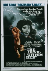 #7537 DEVIL WITHIN HER 1sh '76 Joan Collins 