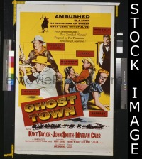 #1235 GHOST TOWN 1sh '56 Taylor, Smith 