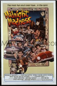 r967 MIDNIGHT MADNESS one-sheet movie poster '80 Fox, Naughton