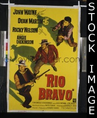 #5468 RIO BRAVO Argentinean movie poster '59 John Wayne