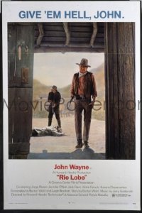 A968 RIO LOBO one-sheet movie poster '71 big John Wayne!