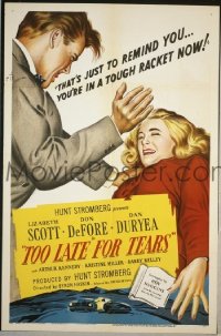 TOO LATE FOR TEARS 1sheet