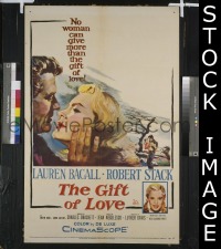 #229 GIFT OF LOVE 1sh '58 Lauren Bacall 