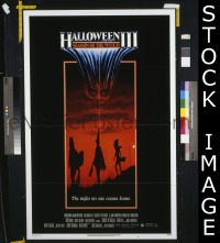 f486 HALLOWEEN 3 one-sheet movie poster '82 Season of the Witch, Tom Atkins