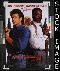 H666 LETHAL WEAPON 3 double-sided one-sheet movie poster '92 Mel Gibson, Danny Glover