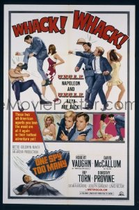 #002 1 SPY TOO MANY 1sh '66 Man from UNCLE 