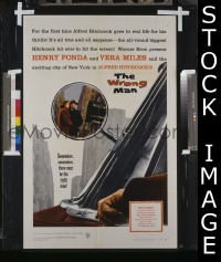 #1593 WRONG MAN 1sh '57 Fonda, Miles 