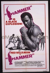 r721 HAMMER one-sheet movie poster '72 Fred Williamson, blaxploitatoin!