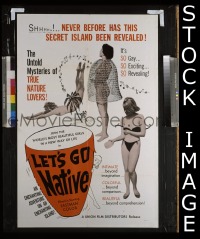 #7497 LET'S GO NATIVE 1sh '60s nature lovers! 