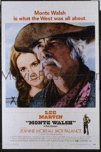 #536 MONTE WALSH 1sh '70 Lee Marvin, Palance 