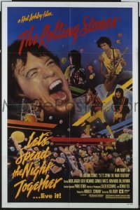 A724 LET'S SPEND THE NIGHT TOGETHER one-sheet movie poster '83 Jagger