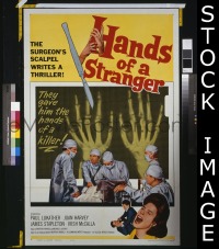 #1356 HANDS OF A STRANGER 1sh '62 Stapleton 