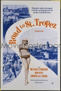 Q472 ROAD TO ST TROPEZ one-sheet movie poster '66 French Riviera!