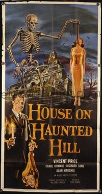 v148 HOUSE ON HAUNTED HILL ('59)  3sh '59 Vincent Price