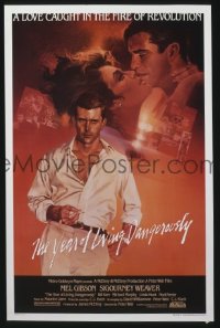I255 YEAR OF LIVING DANGEROUSLY one-sheet movie poster '83 Mel Gibson