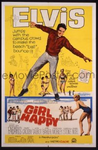 P737 GIRL HAPPY one-sheet movie poster '65 Elvis Presley, rock 'n' roll