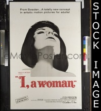 #7467 I A WOMAN 1sh '65 Essy Persson classic! 
