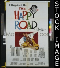 #279 HAPPY ROAD 1sh '57 Gene Kelly 
